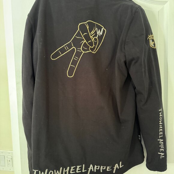 New 2WA Two Wheel Appeal Elite Long Sleeve Armored Shirt Black Size L - Picture 2 of 5